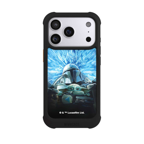 Apple iPhone 17 Pro NIVOmax Grogu and Mando Flying Blue