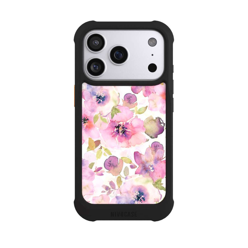 iPhone 17 Pro NIVOmax Tapete mit rosa Blumen