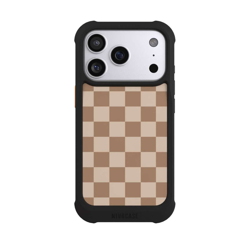iPhone 17 Pro NIVOmax Brown check
