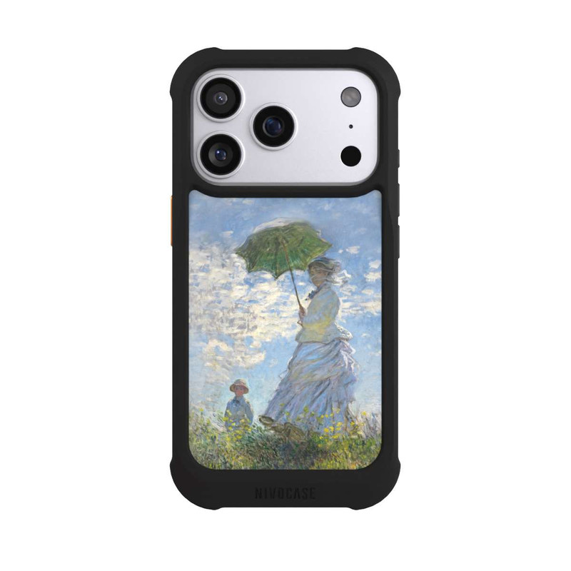 iPhone 17 Pro NIVOmax Frau mit Sonnenschirm - Monet