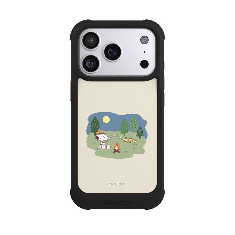 iPhone 17 Pro NIVOmax Snoopy Lagerfeuer