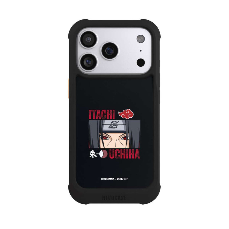 iPhone 17 Pro NIVOmax Itachi Uchiha Gros plan