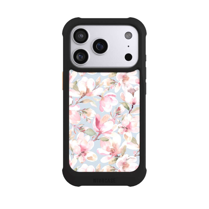 iPhone 17 Pro NIVOmax Magnolia flowers pastel pink