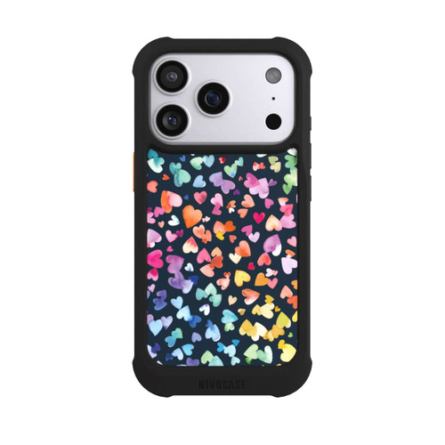 Apple iPhone 17 Pro NIVOmax Valentinstag Herzen Schwarz