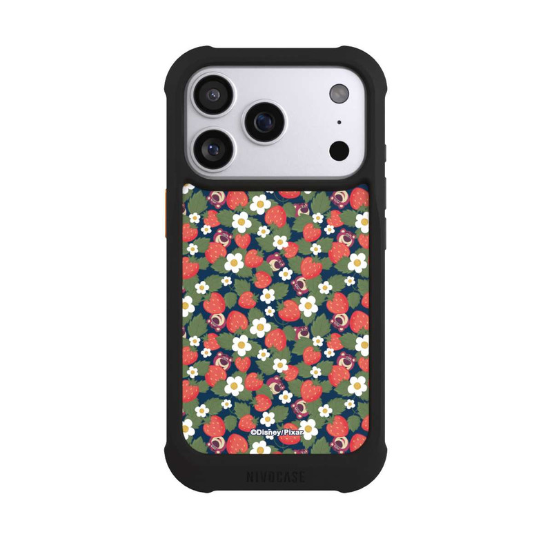 iPhone 17 Pro NIVOmax Lotso Toy Story Strawberry Flower Pattern