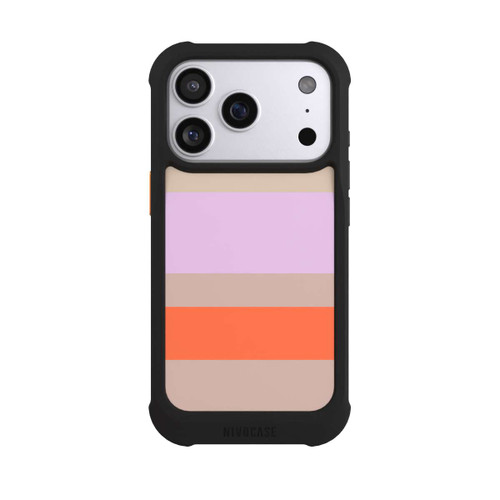 Apple iPhone 17 Pro NIVOmax Moca Lila Orange Stripes
