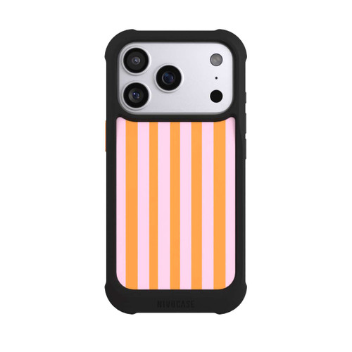 Apple iPhone 17 Pro NIVOmax Orange And Pink Stripes