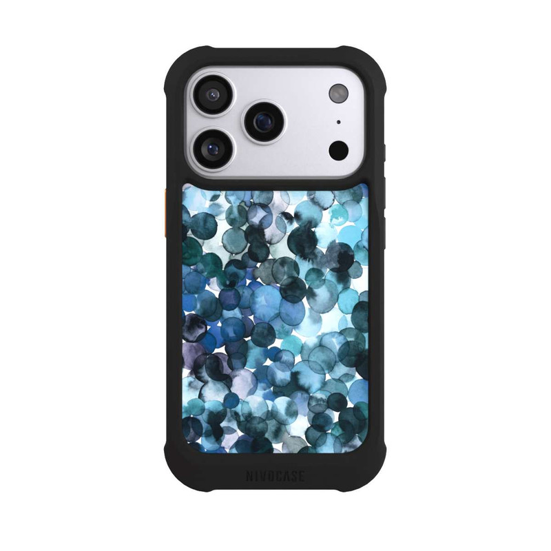 iPhone 17 Pro NIVOmax Blätterzauber Blau