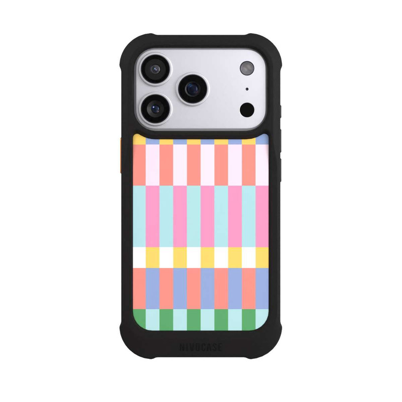 iPhone 17 Pro NIVOmax Checked Theme Pastel