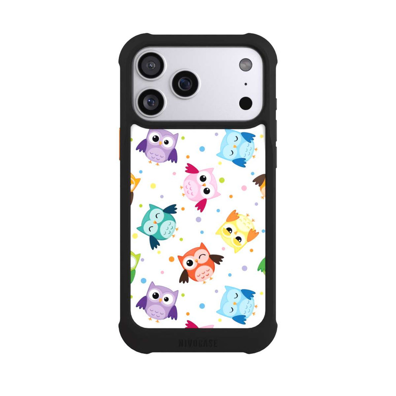 iPhone 17 Pro Max NIVOmax Chouettes avec confettis