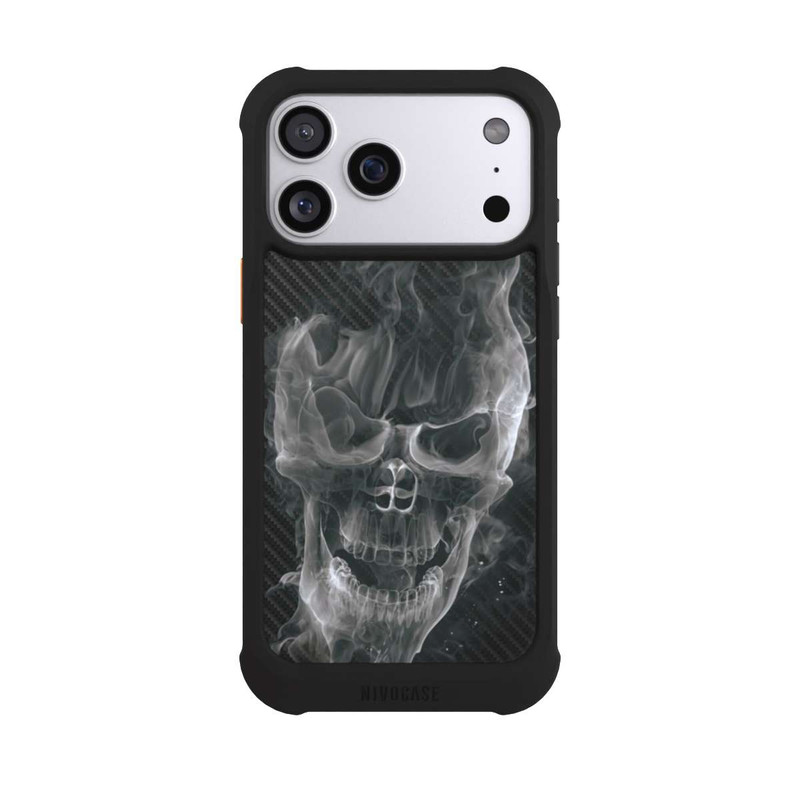 iPhone 17 Pro Max NIVOmax Crâne Fumée Carbone
