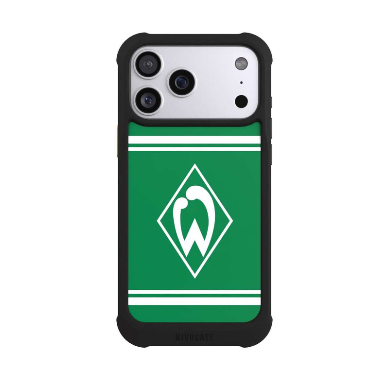 iPhone 17 Pro Max NIVOmax Werder Stripes Green