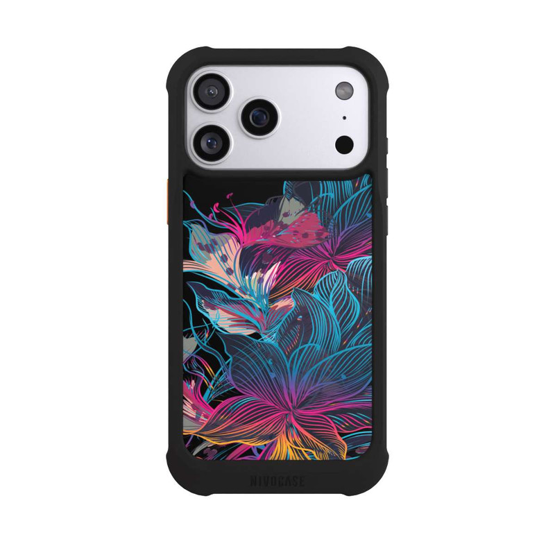 iPhone 17 Pro Max NIVOmax Le pouvoir des fleurs néon