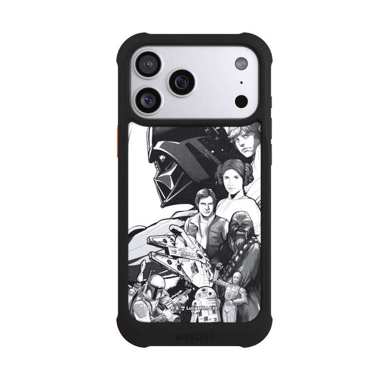 iPhone 17 Pro Max NIVOmax Star Wars Characters - Black and White