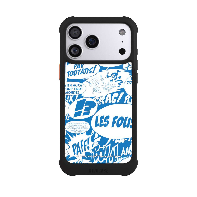 iPhone 17 Pro Max NIVOmax Bulles BD Astérix Bleu