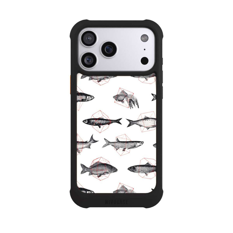 iPhone 17 Pro Max NIVOmax Fische in Geometrie