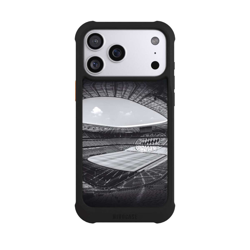 iPhone 17 Pro Max NIVOmax Stadion FC Bayern - Black White
