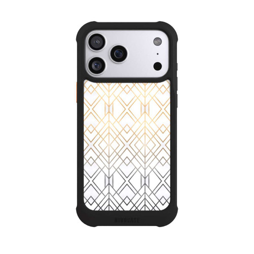 Apple iPhone 17 Pro Max NIVOmax Gold und Grauer Geo Golddruck