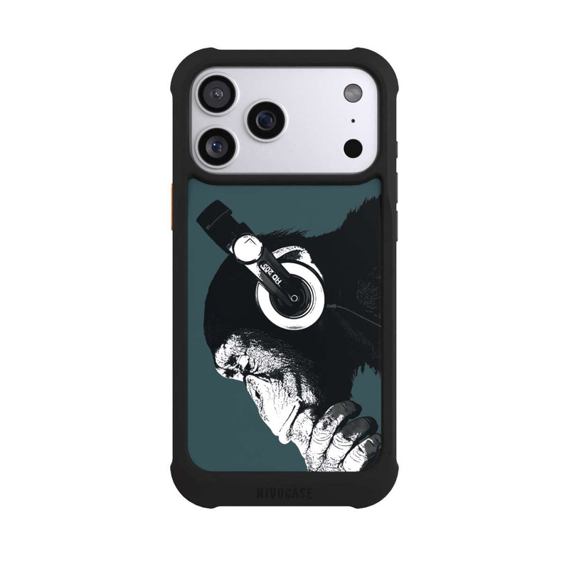 iPhone 17 Pro Max NIVOmax Denkender Affe Blau