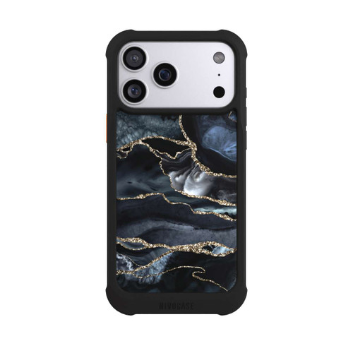 Apple iPhone 17 Pro Max NIVOmax Dunkler Marmor Gold Glitzerlook