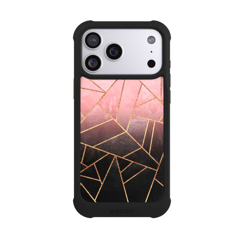 Apple iPhone 17 Pro Max NIVOmax Pinker und Schwarzer Stein Gold Druck