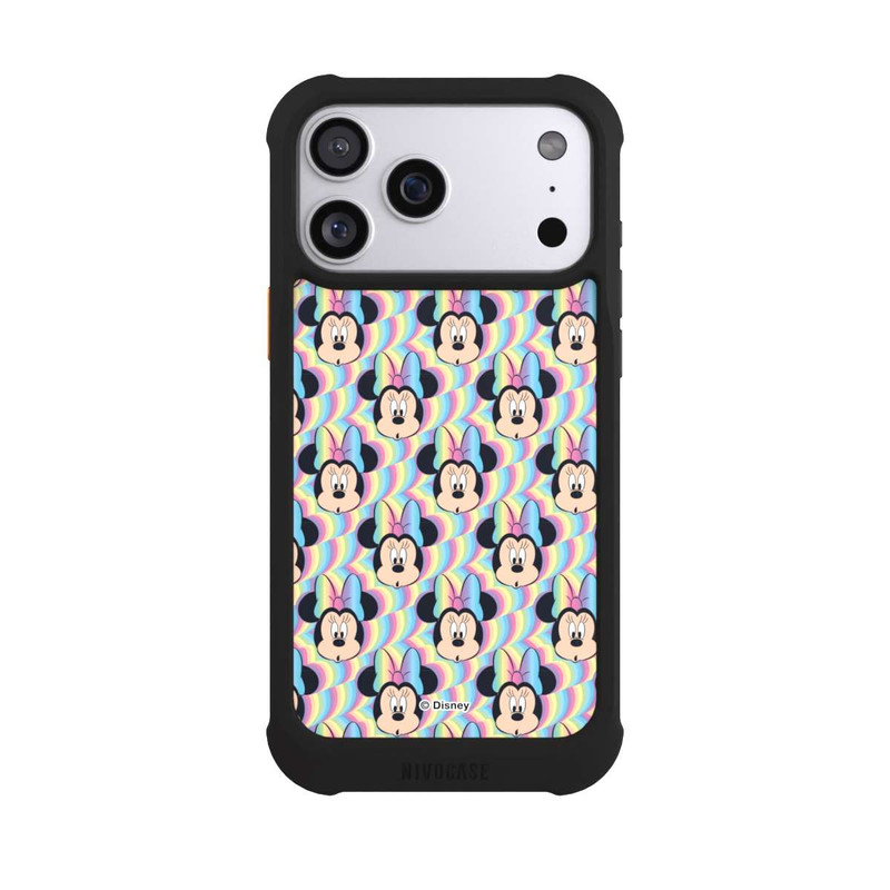 iPhone 17 Pro Max NIVOmax Minnie Visages d'arc-en-ciel