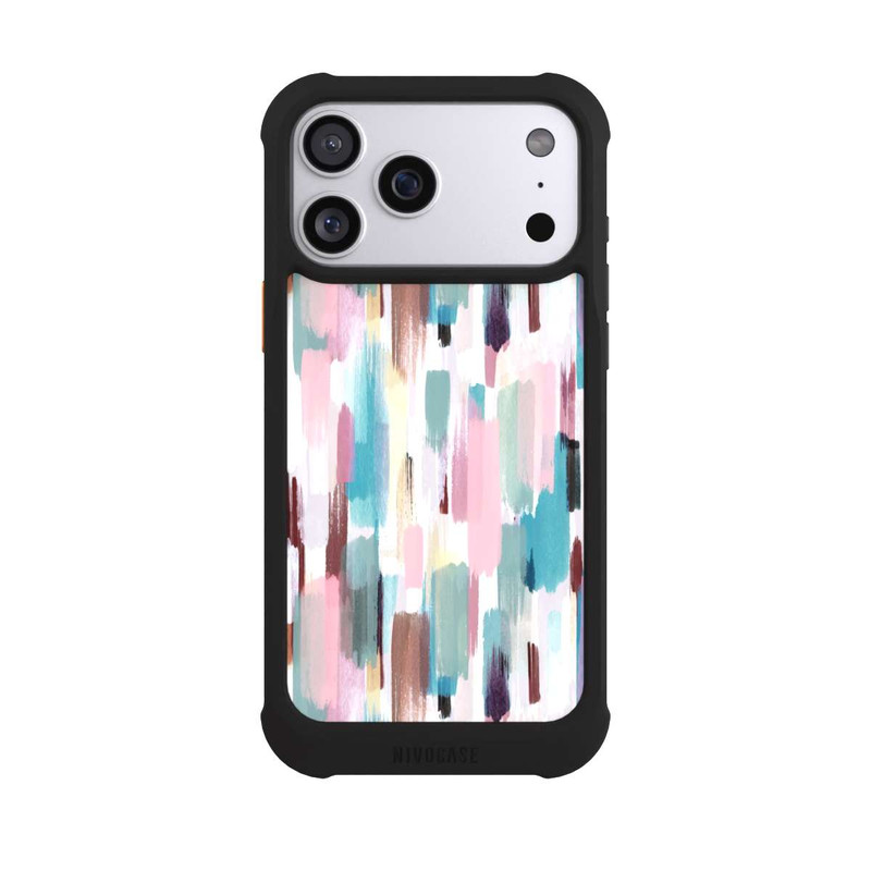 iPhone 17 Pro Max NIVOmax Abstrakte Pinselstriche in Pastelltönen