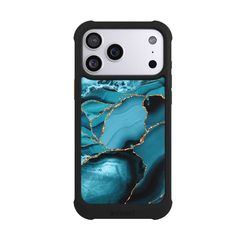 iPhone 17 Pro Max NIVOmax Eisblaue Marmor Landschaft