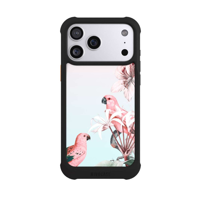 iPhone 17 Pro Max NIVOmax Paradis des perroquets pastel