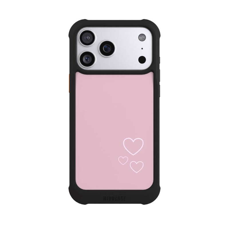 iPhone 17 Pro Max NIVOmax Pink little hearts