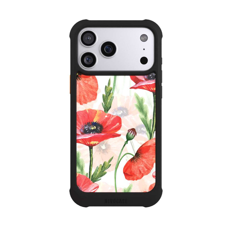 iPhone 17 Pro Max NIVOmax Wasserfarbe Mohnblumen
