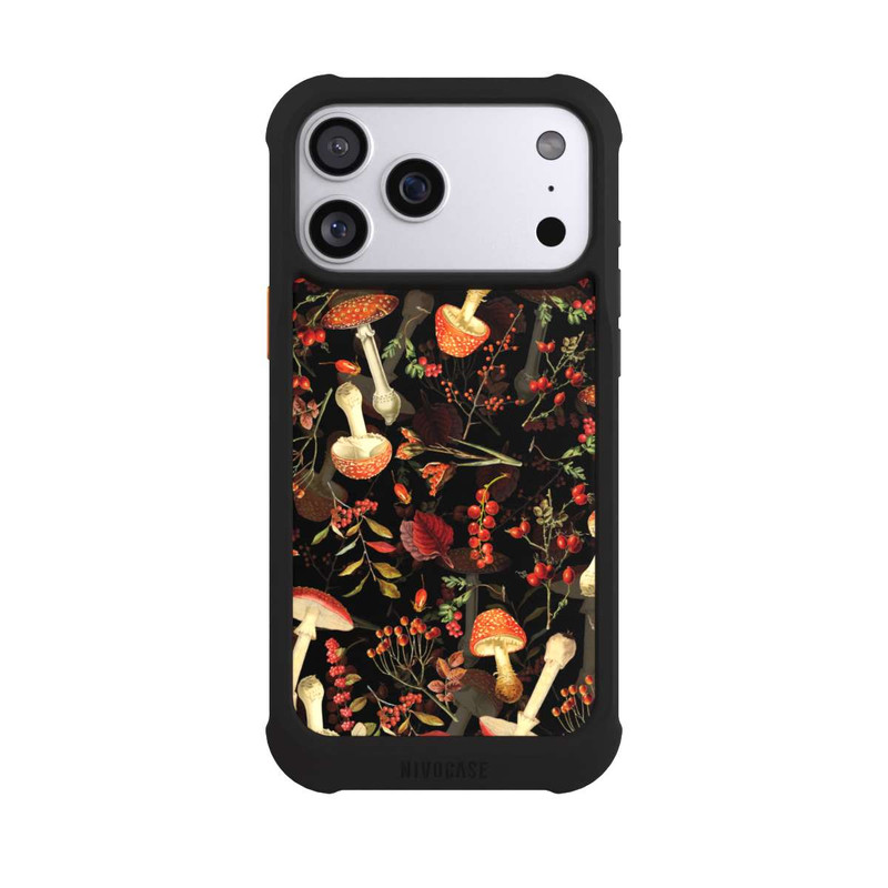 iPhone 17 Pro Max NIVOmax Pilzmuster Schwarz
