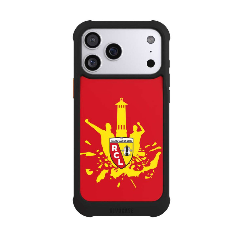 iPhone 17 Pro Max NIVOmax Tour RCL jaune sur rouge