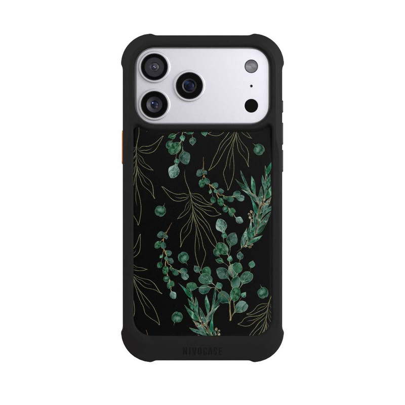 iPhone 17 Pro Max NIVOmax Eukalyptusblätter schwarz