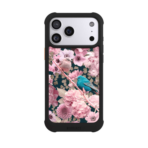 Apple iPhone 17 Pro Max NIVOmax Spatzen im rosa Blumenmuster