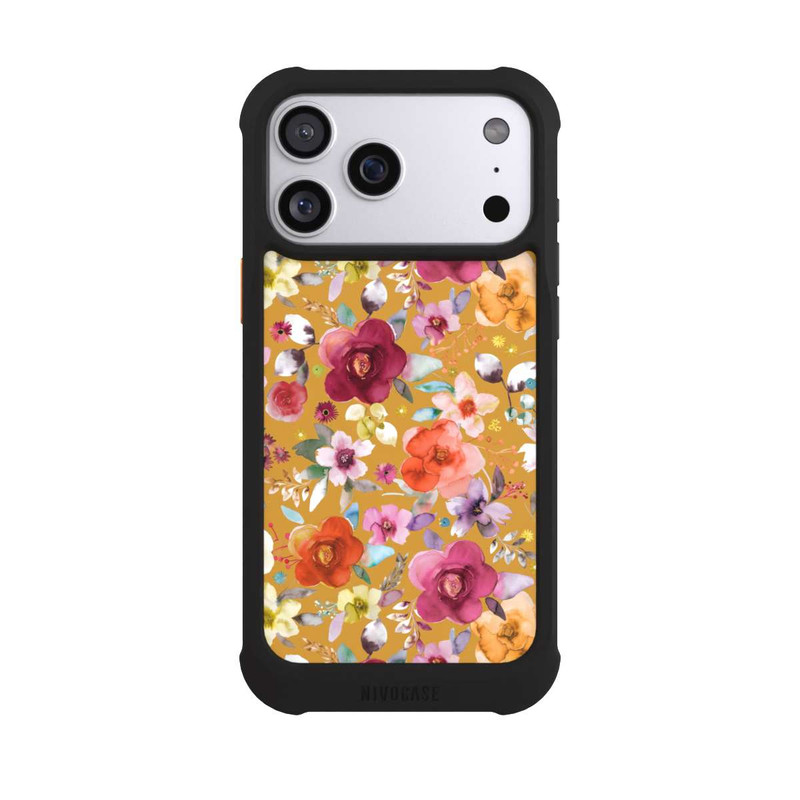 iPhone 17 Pro Max NIVOmax Bouquets de fleurs printanières moutarde