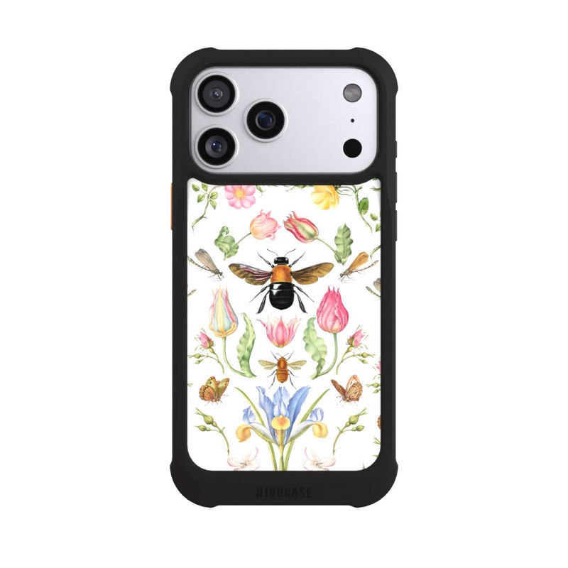 iPhone 17 Pro Max NIVOmax Wildblumen mit Biene weiß