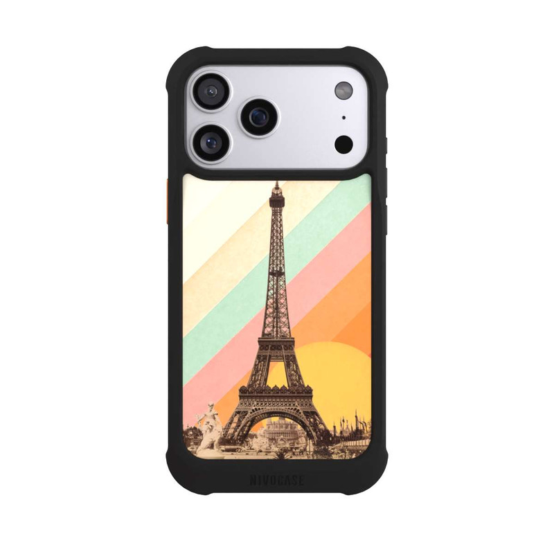 iPhone 17 Pro Max NIVOmax Eiffel Tower Rainbow