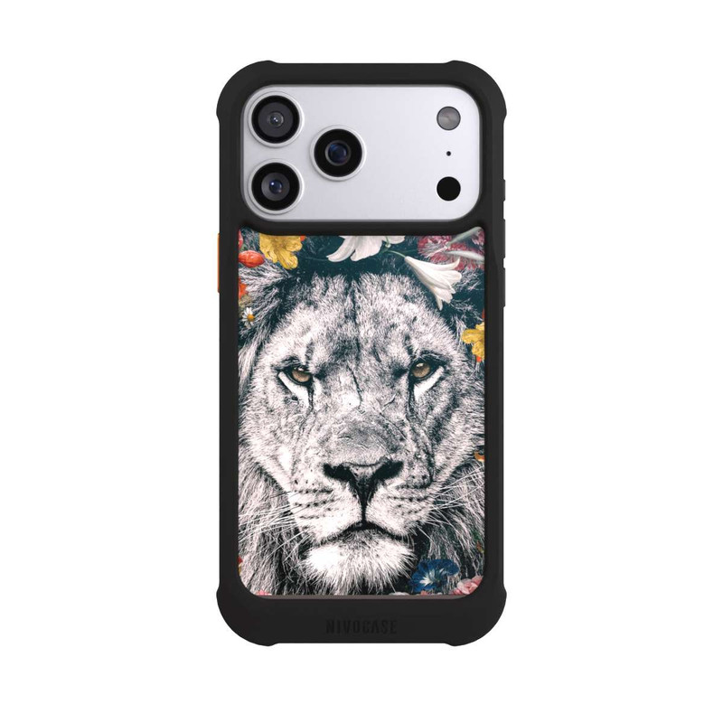 iPhone 17 Pro Max NIVOmax Lion Flowers