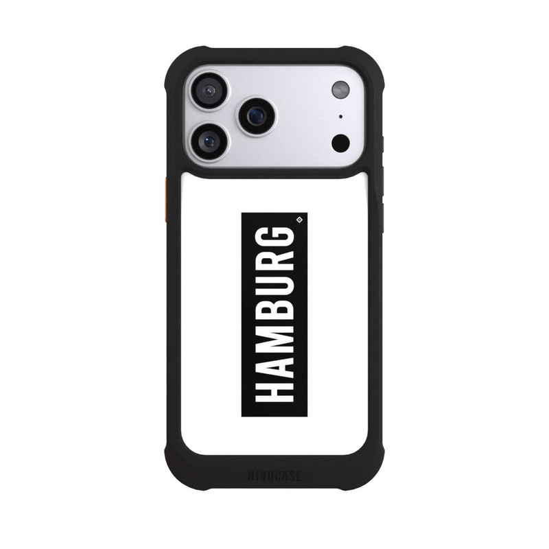 iPhone 17 Pro Max NIVOmax HSV Hamburg Schwarz Weiss