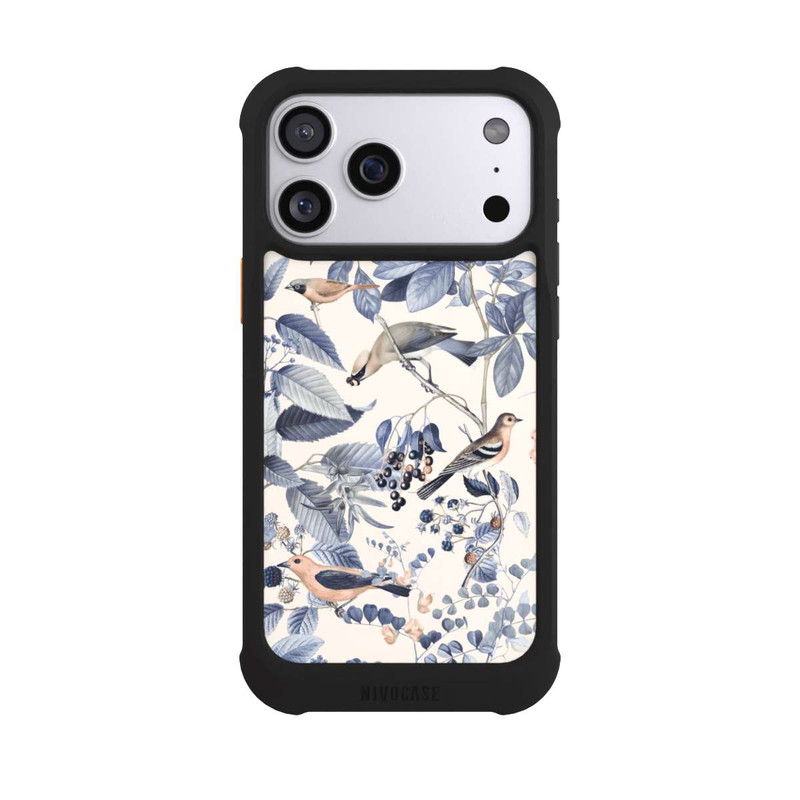iPhone 17 Pro Max NIVOmax Oiseaux Et Baies en Beige