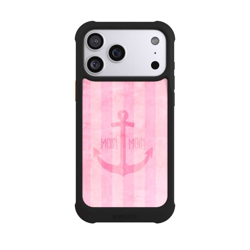 iPhone 17 Pro Max NIVOmax Moin Moin Stripes Pink