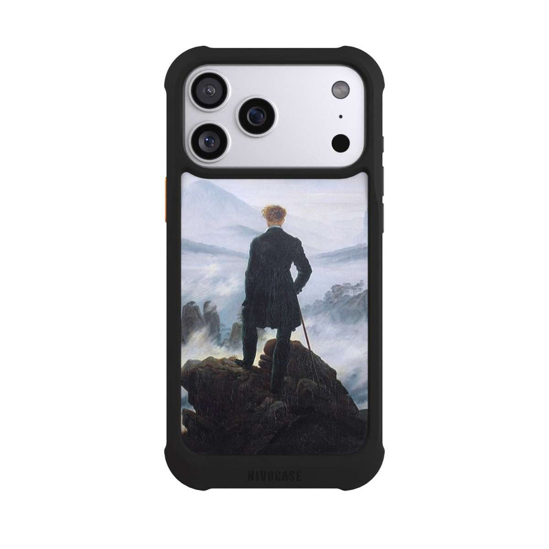 iPhone 17 Pro Max NIVOmax Le Vagabond au-dessus de la Mer de Brouillard