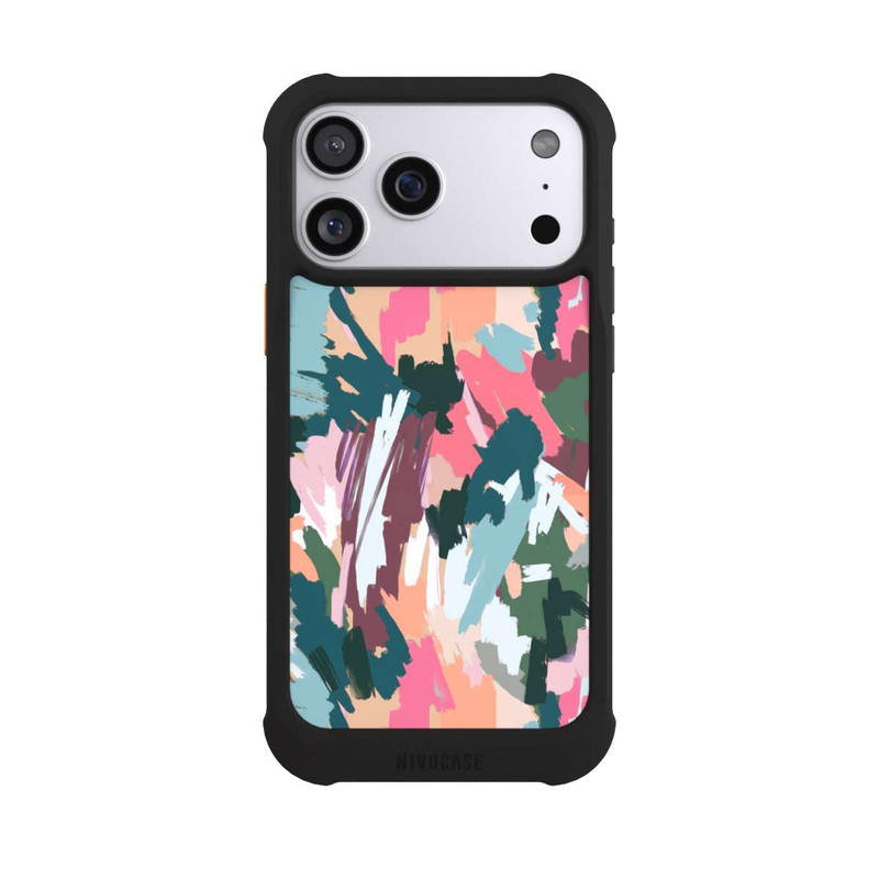 iPhone 17 Pro Max NIVOmax Abstrakte künstlerische Textur Rosa
