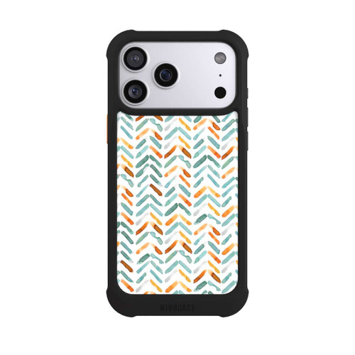 Apple iPhone 17 Pro Max NIVOmax Elegant Fall Chevron Blue Orange