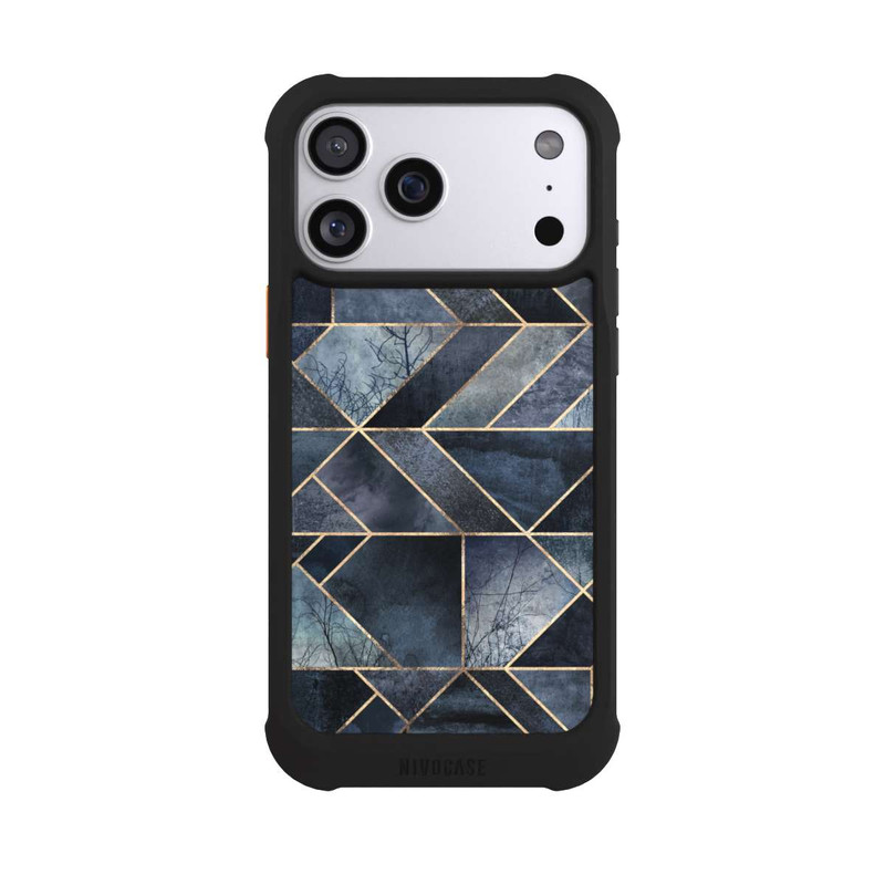 iPhone 17 Pro Max NIVOmax Abstract Nature-Dark Blue