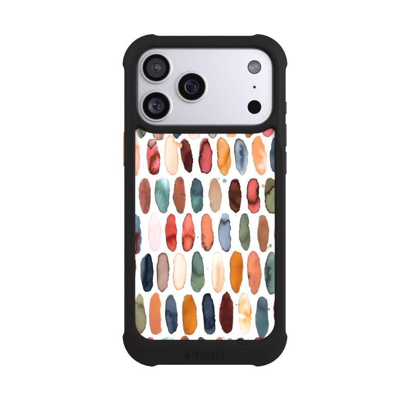 iPhone 17 Pro Max NIVOmax Traits d'aquarelle Minéral Terracotta