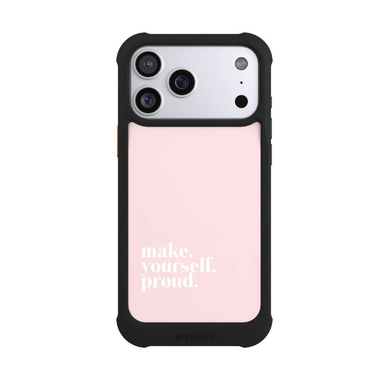 iPhone 17 Pro Max NIVOmax Make Yourself Proud Zitat - Altrosa