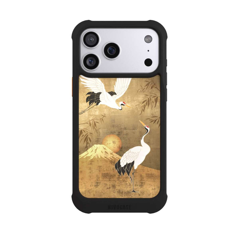 iPhone 17 Pro Max NIVOmax Kraniche Gold Japan 1