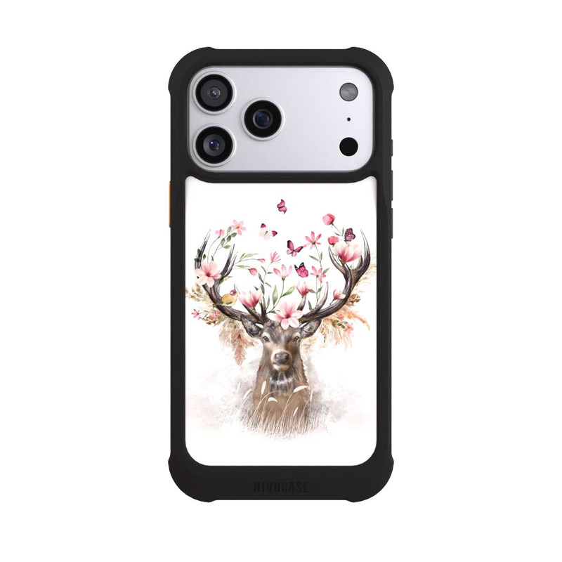 iPhone 17 Pro Max NIVOmax Hirsch Blumen Geweih